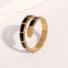 Wholesale Stainless Steel Electroplated Snakeshaped Animal Zodiac Open Ring Women's Jewelry