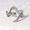 Wholesale Stainless Steel Electroplated Snakeshaped Zodiac Open Ring Women's Jewelry