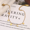 Wholesale Stainless Steel Electroplated Star Moon Pendant Bracelet For Women Fashion Simple Allmatch Style