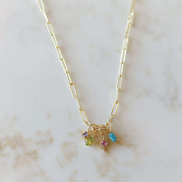 Wholesale Stainless Steel Electroplated Star Pattern Necklace Original Design Unisex
