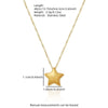 Wholesale Stainless Steel Electroplated Star Sun And Moon Clouds Universe Fivepointed Star Pendant Earrings And Necklace Set For Women