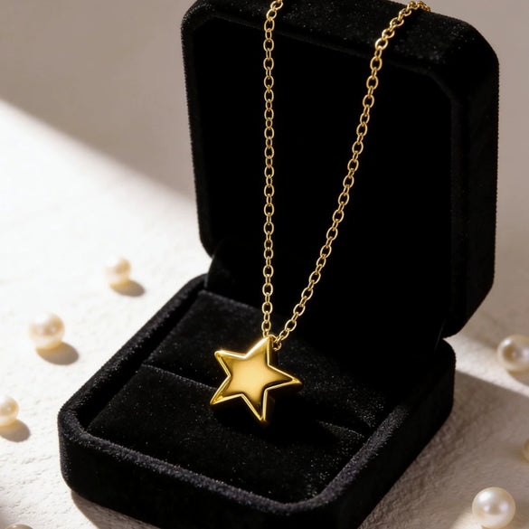 Wholesale Stainless Steel Electroplated Star Sun And Moon Clouds Universe Fivepointed Star Pendant Earrings And Necklace Set For Women