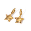Wholesale Stainless Steel Electroplated Star Sun And Moon Clouds Universe Fivepointed Star Pendant Earrings And Necklace Set For Women