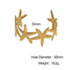 Wholesale Stainless Steel Electroplated Starfish Open Bracelet Simple Casual Style Accessories