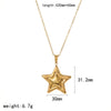 Wholesale Stainless Steel Electroplated Starshaped Women's Personality Niche Earrings