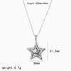 Wholesale Stainless Steel Electroplated Starshaped Women's Personality Niche Earrings