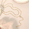 Wholesale Stainless Steel Electroplated Tassel Zircon Doublelayer Flower Necklace For Women