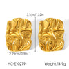 Wholesale Stainless Steel Electroplated Tiger Eye Zircon Cross Jewelry Bracelet And Earrings In Ins Geometric Style