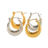 Wholesale Stainless Steel Electroplated Ushape Geometric Earrings For Unisex