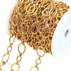 Wholesale Stainless Steel Ellipse Hip Hop Chain Necklace With Electroplating