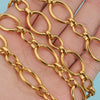 Wholesale Stainless Steel Ellipse Hip Hop Chain Necklace With Electroplating