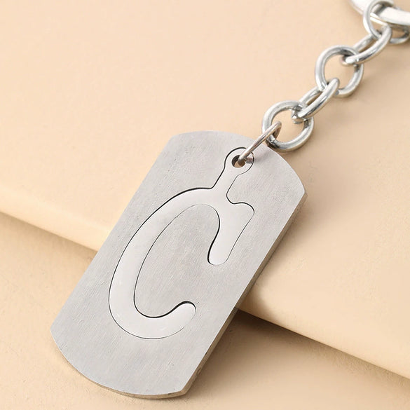 Wholesale Stainless Steel Ellipse Military Style Key Chain Pendant