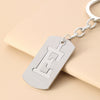Wholesale Stainless Steel Ellipse Military Style Key Chain Pendant
