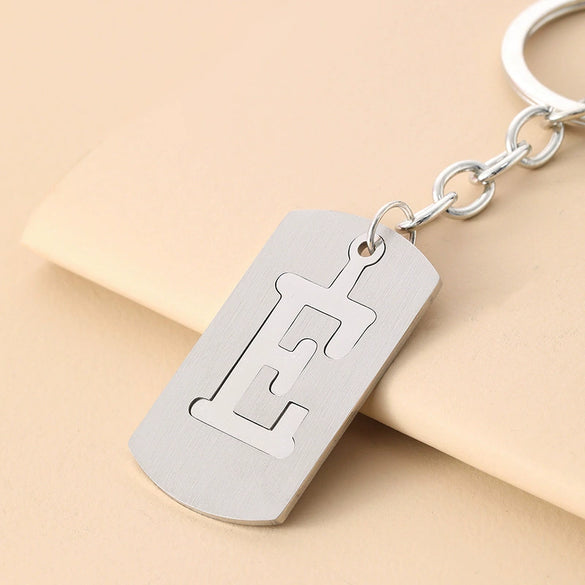 Wholesale Stainless Steel Ellipse Military Style Key Chain Pendant