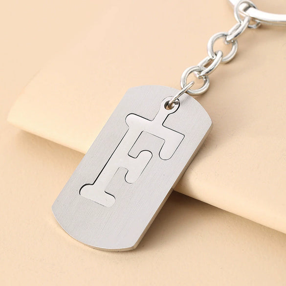 Wholesale Stainless Steel Ellipse Military Style Key Chain Pendant