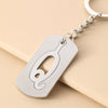 Wholesale Stainless Steel Ellipse Military Style Key Chain Pendant
