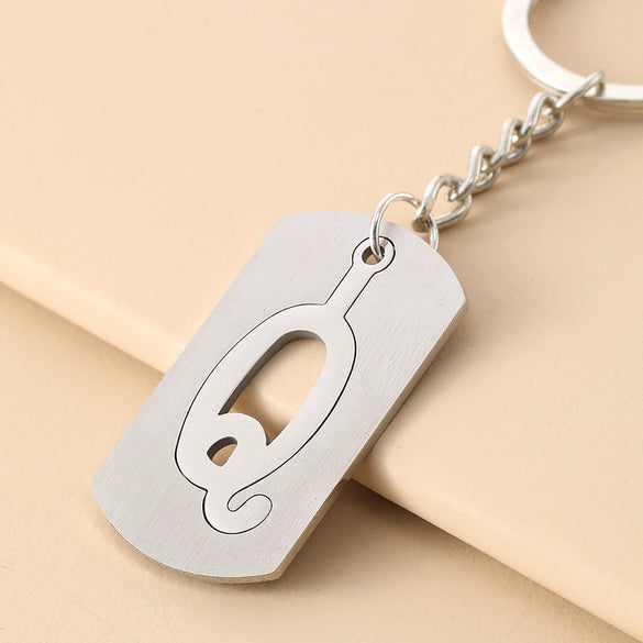 Wholesale Stainless Steel Ellipse Military Style Key Chain Pendant