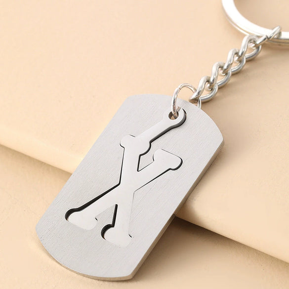 Wholesale Stainless Steel Ellipse Military Style Key Chain Pendant