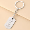 Wholesale Stainless Steel Ellipse Military Style Key Chain Pendant