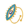 Wholesale Stainless Steel Enamel Glaze Geometric Ring Electroplated Jewelry Unisex