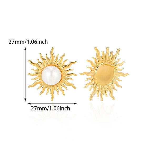 Wholesale Stainless Steel Exaggerated Geometric Heart Doublelayer Glossy Cut Out Asymmetrical Earrings Set With Diamonds For Women