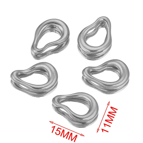 Wholesale Stainless Steel Exaggerated Geometric Oval Handmade Electroplated Earrings Pendant Accessories