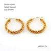 Wholesale 316L Stainless Steel Exaggerated Geometric Round Twist Earrings For Women