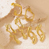 Wholesale Stainless Steel Exaggerated Irregular Geometric Stamping Earrings For Women