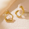Wholesale Stainless Steel Exaggerated Irregular Geometric Stamping Earrings For Women