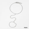 Wholesale Stainless Steel Fashion Ball Bead Hand Chain With Geometric Pattern Pvd Electroplated