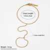 Wholesale Stainless Steel Fashion Ball Bead Hand Chain With Geometric Pattern Pvd Electroplated