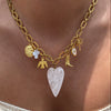 Wholesale Stainless Steel Fashion Boots Pendant With Heart Shape Electroplated In 18K Gold Color