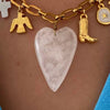 Wholesale Stainless Steel Fashion Boots Pendant With Heart Shape Electroplated In 18K Gold Color
