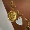Wholesale Stainless Steel Fashion Boots Pendant With Heart Shape Electroplated In 18K Gold Color