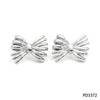 Wholesale Stainless Steel Fashion Creative Gold Plated Bow Earrings For Women
