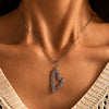 Wholesale 316L Stainless Steel Fashion Double Love Hollow Woven Earrings Necklace Pvd Gold Plated