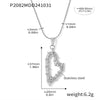 Wholesale 316L Stainless Steel Fashion Double Love Hollow Woven Earrings Necklace Pvd Gold Plated