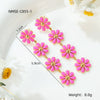 Wholesale Stainless Steel Fashion Flower Style Electroplated Women's Earrings