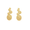 Wholesale Stainless Steel Fashion Geometric Electroplating Round Stitching Earrings For Women