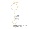 Wholesale Stainless Steel Fashion Hand Support Round Snake Chain Double Layer Overlapping Gold Plated Bracelet For Women