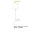 Wholesale Stainless Steel Fashion Hand Support Round Snake Chain Double Layer Overlapping Gold Plated Bracelet For Women