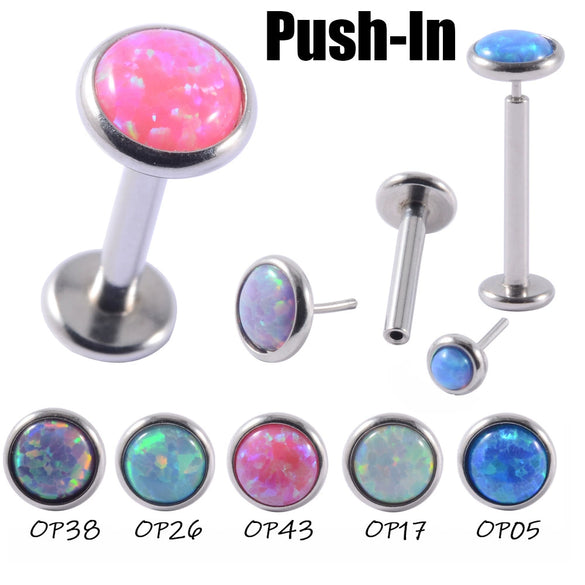 Wholesale Stainless Steel Fashion Heart Shaped Electroplated Opal And Zircon Tshaped Pin Earrings For Unisex