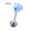 Wholesale Stainless Steel Fashion Heart Shaped Electroplated Opal And Zircon Tshaped Pin Earrings For Unisex