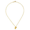Wholesale Stainless Steel Fashion Necklace With Geometric Sun Moon And Stars Pattern Inlaid Zirconium Electroplated Real Gold