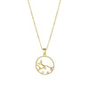 Wholesale Stainless Steel Fishtail Dolphin Pendant Necklace With Mixed Gem Inlay And Electroplating