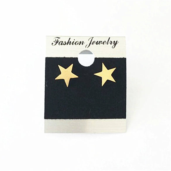 Wholesale Stainless Steel Five Pointed Star Earrings For Women Electroplated Fashionable And Personalized