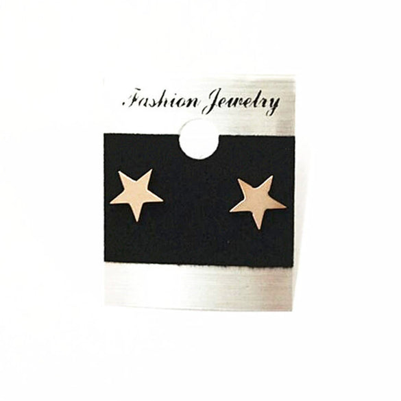 Wholesale Stainless Steel Five Pointed Star Earrings For Women Electroplated Fashionable And Personalized