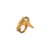 Wholesale Stainless Steel Fivepointed Star And Heart Shape Ring Electroplated Unisex Opening Adjustable Light Luxury Advanced Sense Niche Allmatch