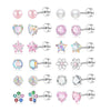 Wholesale Stainless Steel Fivepointed Star Electroplated Simple Style Ear Nails