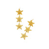 Wholesale Stainless Steel Fivepointed Star Hammer Design Tassel Earrings Vintage Style Electroplated